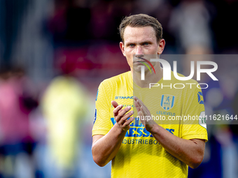 RKC player Julian Lelieveld plays during the match between RKC and Ajax at the Mandemakers Stadium for the Dutch Eredivisie season 2024-2025...