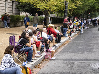 A parade takes place in Washington, DC, USA, on September 29, 2024, for Hispanic Heritage Month. (