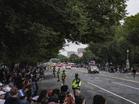 A parade takes place in Washington, DC, USA, on September 29, 2024, for Hispanic Heritage Month. (