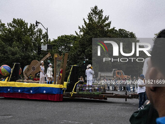 A parade takes place in Washington, DC, USA, on September 29, 2024, for Hispanic Heritage Month. (