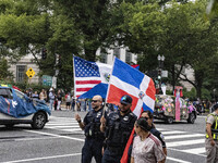 A parade takes place in Washington, DC, USA, on September 29, 2024, for Hispanic Heritage Month. (