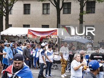 A parade takes place in Washington, DC, USA, on September 29, 2024, for Hispanic Heritage Month. (