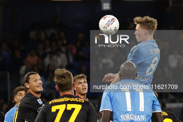 Scott McTonimay during the Serie A soccer match between SSC Napoli and Monza at Stadio Maradona in Naples, Italy, on September 29, 2024. 