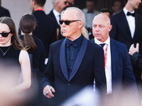 Michael Keaton attends the red carpet for the premiere of Beetlejuice Beetlejuice during the 81st Venice International Film Festival at Pala...