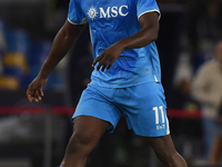 Romelu Lukaku of SSC Napoli during the Serie A match between SSC Napoli and AC Monza at Stadio Diego Armando Maradona Naples Italy on 29 Sep...