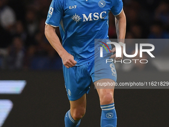 Scott McTominay of SSC Napoli during the Serie A match between SSC Napoli and AC Monza at Stadio Diego Armando Maradona Naples Italy on 29 S...