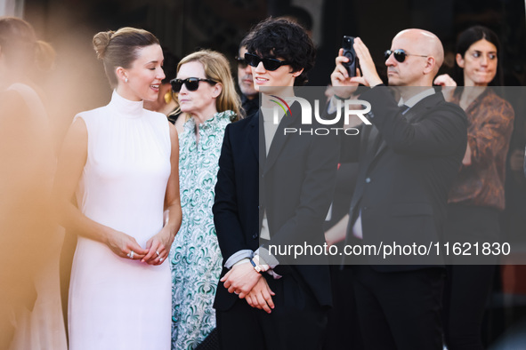 Arthur Conti attends the red carpet for the premiere of Beetlejuice Beetlejuice during the 81st Venice International Film Festival at Palazz...