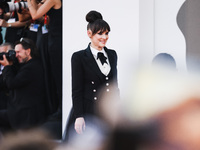 Winona Ryder attends the red carpet for the premiere of Beetlejuice Beetlejuice during the 81st Venice International Film Festival at Palazz...