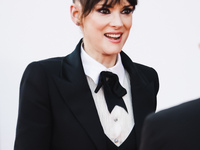 Winona Ryder attends the red carpet for the premiere of Beetlejuice Beetlejuice during the 81st Venice International Film Festival at Palazz...