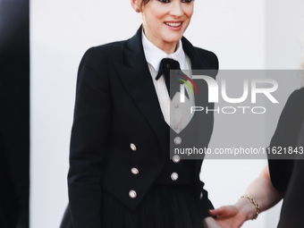 Winona Ryder attends the red carpet for the premiere of Beetlejuice Beetlejuice during the 81st Venice International Film Festival at Palazz...