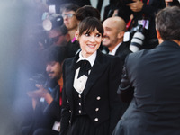 Winona Ryder attends the red carpet for the premiere of Beetlejuice Beetlejuice during the 81st Venice International Film Festival at Palazz...