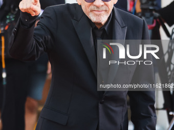 Tim Burton attends the red carpet for the premiere of Beetlejuice Beetlejuice during the 81st Venice International Film Festival at Palazzo...