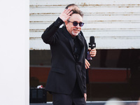 Tim Burton attends the red carpet for the premiere of Beetlejuice Beetlejuice during the 81st Venice International Film Festival at Palazzo...