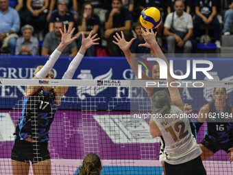 #12 Yuan Xinyue of VakifBank Spor Kulubu in action during the International Trophy ''Una squadra per un sorriso,'' Final 1st-2nd place match...