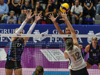 #12 Yuan Xinyue of VakifBank Spor Kulubu in action during the International Trophy ''Una squadra per un sorriso,'' Final 1st-2nd place match...