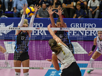 Kiera Van Ryk of VakifBank Spor Kulubu is in action during the International Trophy ''Una squadra per un sorriso,'' Final 1st-2nd place matc...