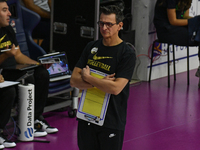 Giovanni Guidetti coaches VakifBank Spor Kulubu during the International Trophy ''Una squadra per un sorriso,'' Final 1st-2nd place match be...