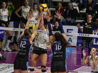 Kiera Van Ryk of VakifBank Spor Kulubu is in action during the International Trophy ''Una squadra per un sorriso,'' Final 1st-2nd place matc...