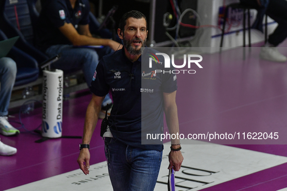 Giulio Cesare Begoli of Chieri '76 is in action during the International Trophy ''Una squadra per un sorriso'', Final 1st-2nd place match be...