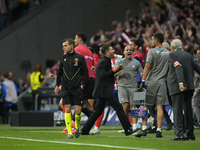 Diego Pablo Cholo Simeone head coach of Atletico de Madrid celebrates his team's goal during the LaLiga match between Atletico de Madrid and...