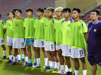 Hong Kong, China substitutes line up before the 2025 AFC U20 Asian Cup Qualifiers Group J match between Singapore and Hong Kong, China at Gr...