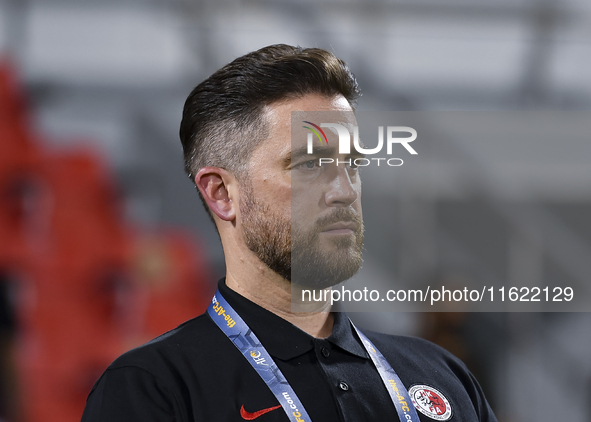 Hong Kong, China head coach Darren Arnott looks on before the 2025 AFC U20 Asian Cup Qualifiers Group J match between Singapore and Hong Kon...