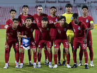 Singapore players pose for a team photo prior to the 2025 AFC U20 Asian Cup Qualifiers Group J match between Singapore and Hong Kong, China,...