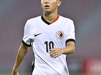 Chiu Ching Yu Sergio of Hong Kong, China, during the 2025 AFC U20 Asian Cup Qualifiers Group J match between Singapore and Hong Kong, China,...