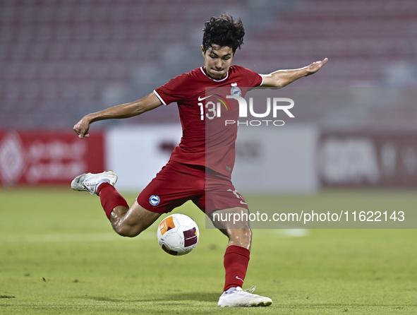 Tan-Vaissiere Louka of Singapore and Lam Ho Hei during the 2025 AFC U20 Asian Cup Qualifiers Group J match between Singapore and Hong Kong,...