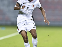 Anthony Francis Pinto of Hong Kong, China, is in action during the 2025 AFC U20 Asian Cup Qualifiers Group J match between Singapore and Hon...