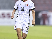 Chiu Ching Yu Sergio of Hong Kong, China, is in action during the 2025 AFC U20 Asian Cup Qualifiers Group J match between Singapore and Hong...