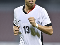 Tsang Lok To Jeremy of Hong Kong, China, is in action during the 2025 AFC U20 Asian Cup Qualifiers Group J match between Singapore and Hong...