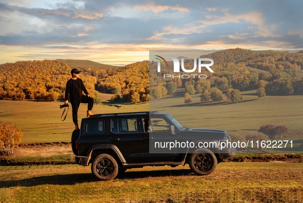 Autumn scenery of Wulan Butong Grassland in Chifeng, China, on September 23, 2024. 