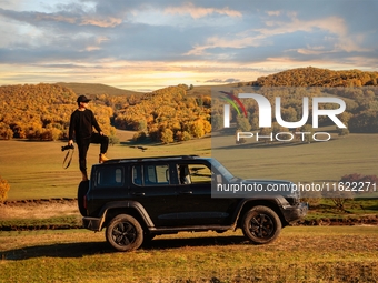 Autumn scenery of Wulan Butong Grassland in Chifeng, China, on September 23, 2024. (