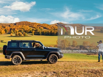 Autumn scenery of Wulan Butong Grassland in Chifeng, China, on September 23, 2024. (