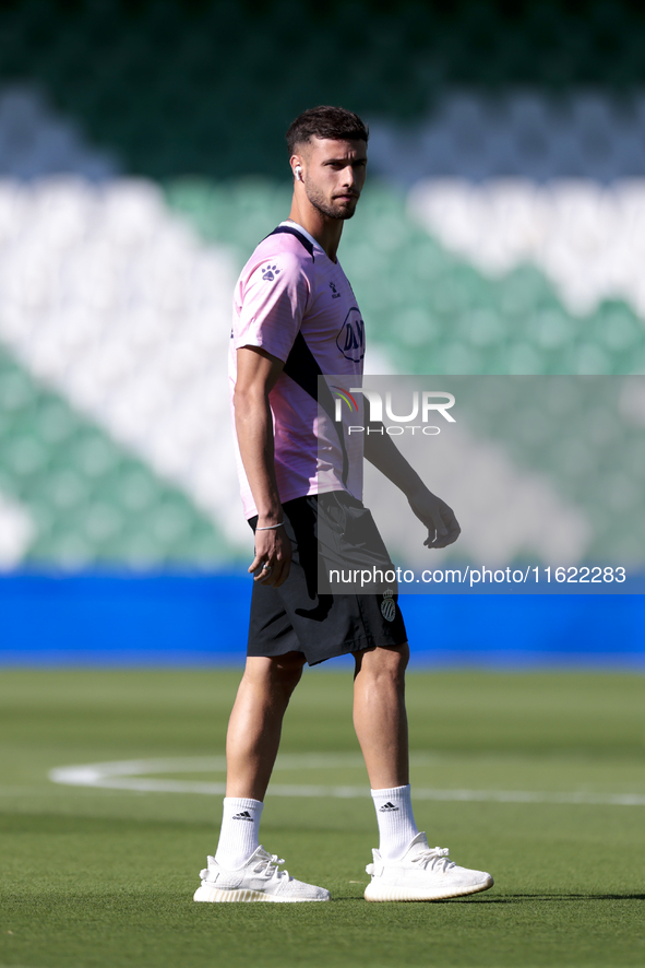 Javi Puado of RCD Espanyol during the La Liga EA Sports match between Real Betis and RCD Espanyol at Benito Villamarin in Seville, Spain, on...