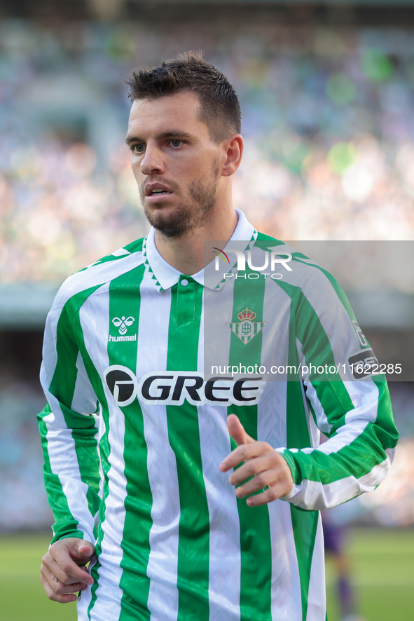 Giovani Lo Celso of Real Betis during the La Liga EA Sports match between Real Betis and RCD Espanyol at Benito Villamarin in Seville, Spain...