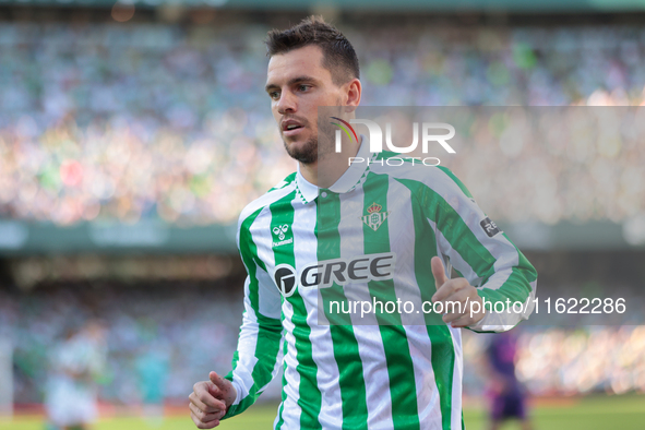 Giovani Lo Celso of Real Betis during the La Liga EA Sports match between Real Betis and RCD Espanyol at Benito Villamarin in Seville, Spain...