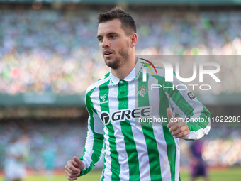 Giovani Lo Celso of Real Betis during the La Liga EA Sports match between Real Betis and RCD Espanyol at Benito Villamarin in Seville, Spain...