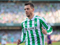 Giovani Lo Celso of Real Betis during the La Liga EA Sports match between Real Betis and RCD Espanyol at Benito Villamarin in Seville, Spain...