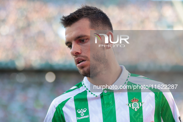 Giovani Lo Celso of Real Betis during the La Liga EA Sports match between Real Betis and RCD Espanyol at Benito Villamarin in Seville, Spain...