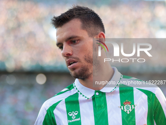 Giovani Lo Celso of Real Betis during the La Liga EA Sports match between Real Betis and RCD Espanyol at Benito Villamarin in Seville, Spain...