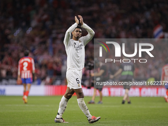 Jude Bellingham of Real Madrid during the La Liga 2024/25 match between Atletico de Madrid and Real Madrid at Civitas Metropolitano Stadium...