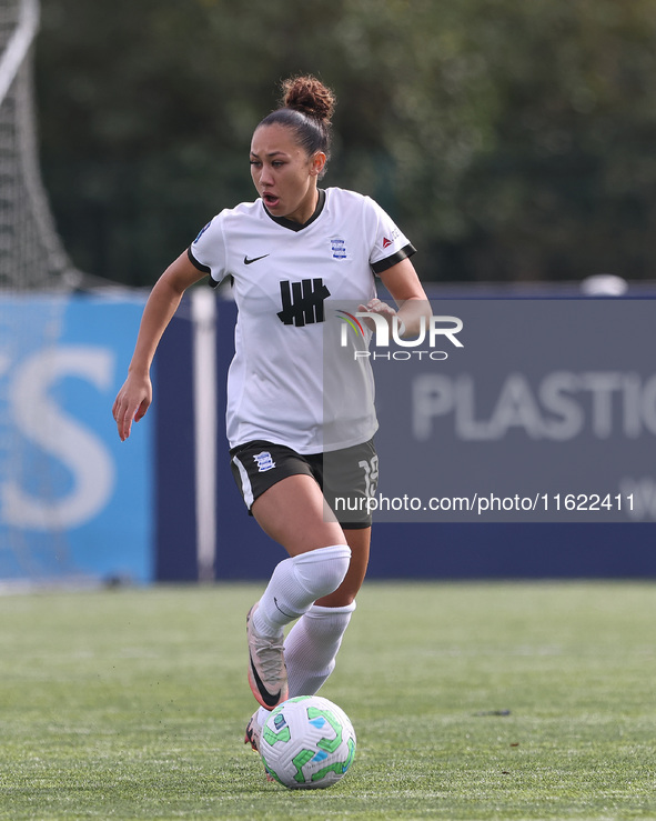 Tegan McGowan of Birmingham City Women during the FA Women's Championship match between Durham Women FC and Birmingham City at Maiden Castle...