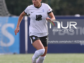 Tegan McGowan of Birmingham City Women during the FA Women's Championship match between Durham Women FC and Birmingham City at Maiden Castle...