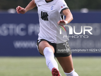 Tegan McGowan of Birmingham City Women during the FA Women's Championship match between Durham Women FC and Birmingham City at Maiden Castle...