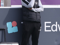 Durham Women Head Coach Adam Furness during the FA Women's Championship match between Durham Women FC and Birmingham City at Maiden Castle i...