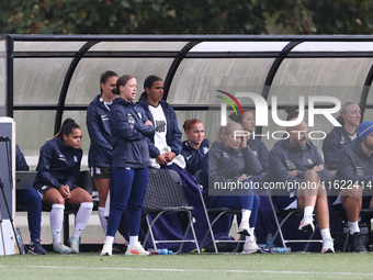 Birmingham City Head Coach Amy Merricks during the FA Women's Championship match between Durham Women FC and Birmingham City at Maiden Castl...