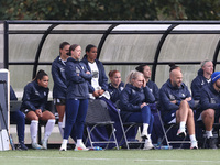 Birmingham City Head Coach Amy Merricks during the FA Women's Championship match between Durham Women FC and Birmingham City at Maiden Castl...