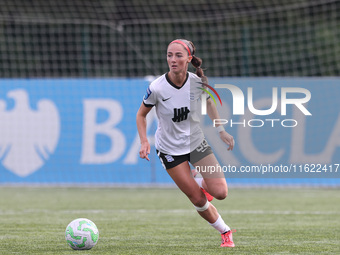 Neve Herron of Birmingham City Women during the FA Women's Championship match between Durham Women FC and Birmingham City at Maiden Castle i...